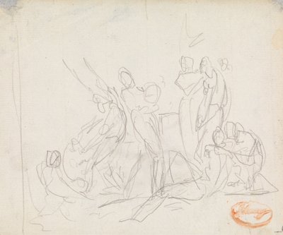 Figurenkompositionsstudie 14 von George Romney